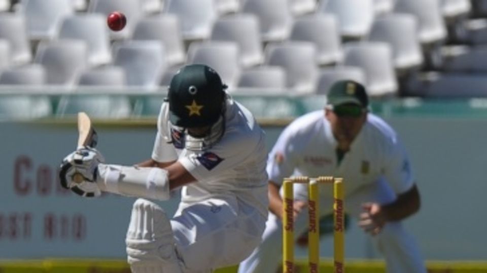 Azhar Ali avoids a short ball