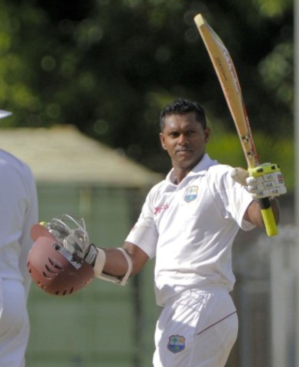 This was Shivnarine Chanderpaul's third score of over 100 in five Test innings