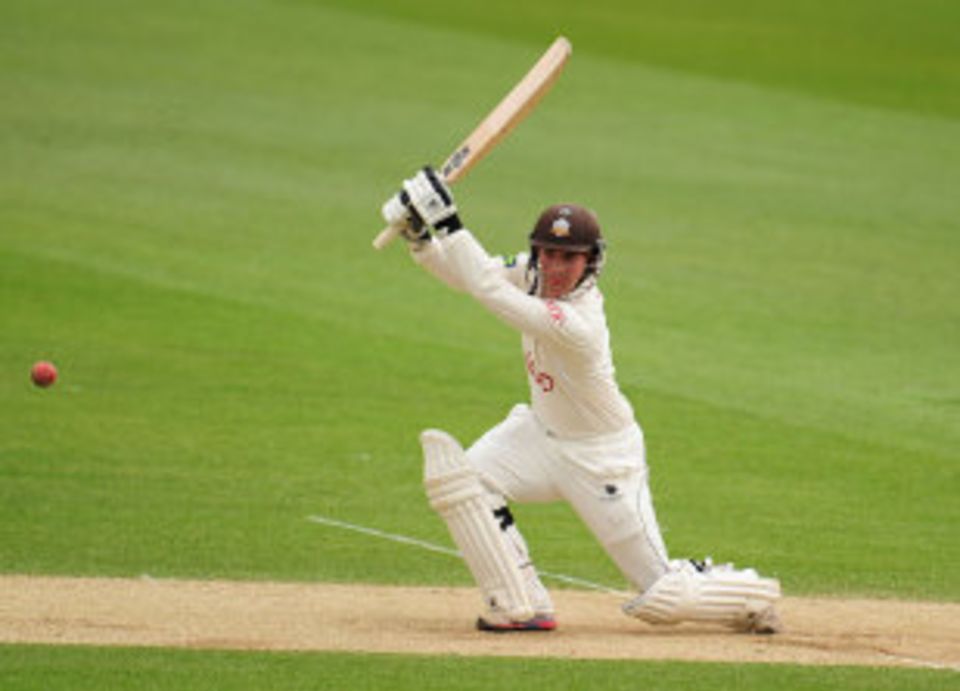 Rory Burns navigated his way to the close on a truncated day