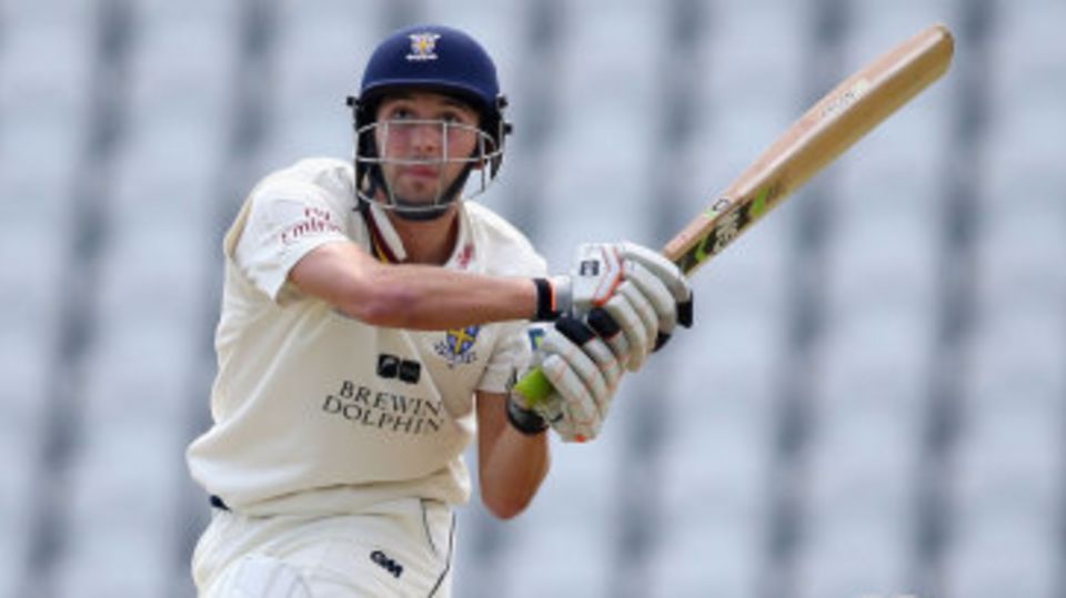 Mark Wood cracked his maiden first-class fifty
