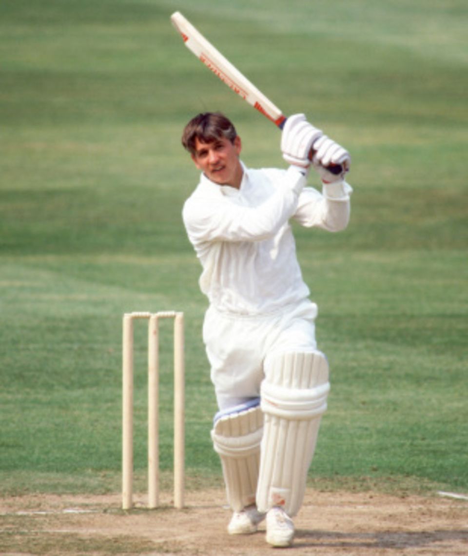 Gary Lineker bats in a VE Day celebration match in 1995