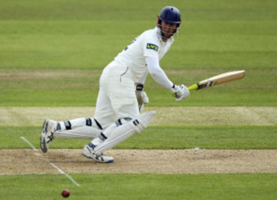 Joe Sayers in action in what proved to be his final Yorkshire season