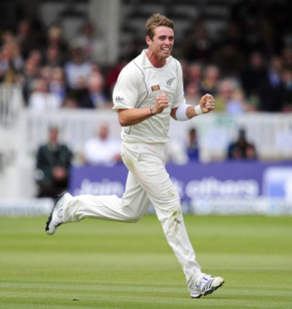 Tim Southee became only the second New Zealander to claim ten wickets in a match at Lord's