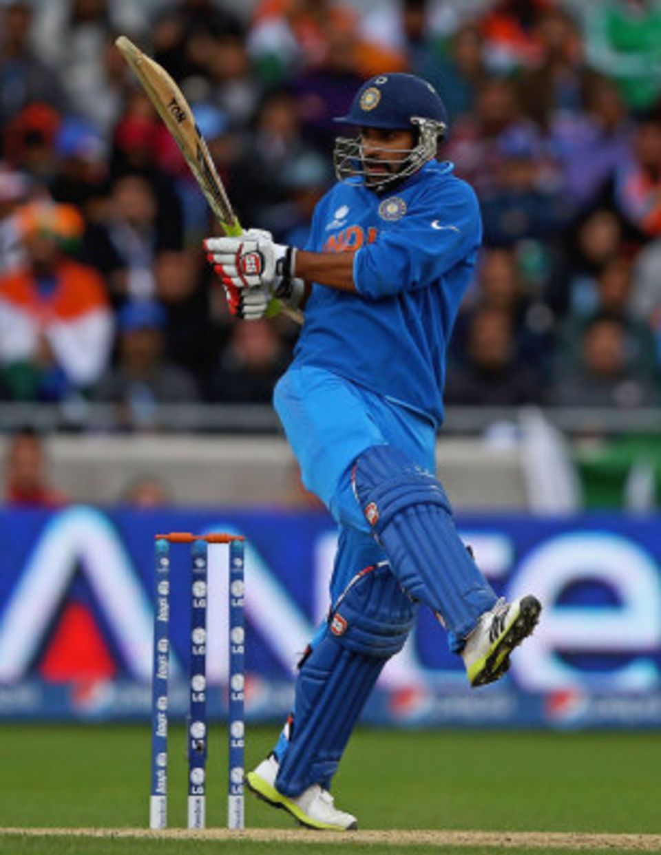 File photo: "There was nothing the bowlers could do," Justin Ontong said about Shikhar Dhawan's innings