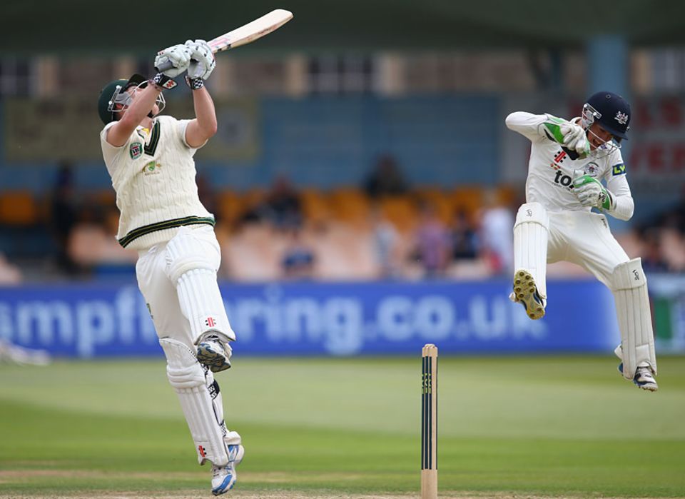 In a four-day game for Australia A against Gloucestershire in 2013, Nic Maddinson scored 181 off 143 balls with 22 fours and nine sixes