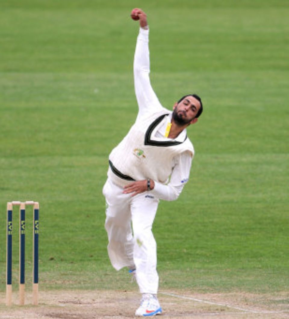 Fawad Ahmed had a difficult match with the ball