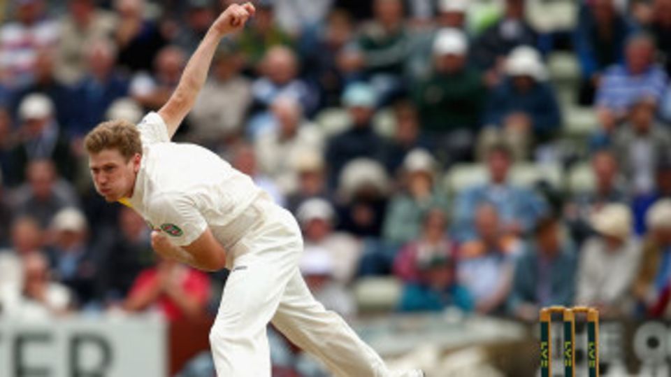 James Faulkner runs through the crease