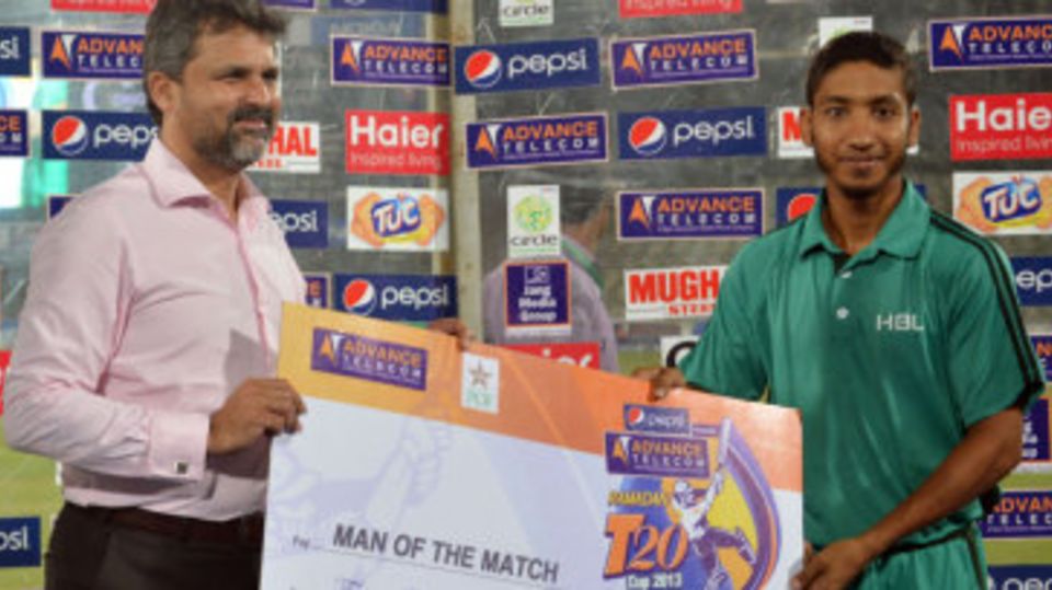 Asad Baig was the Man of the Match in HBL's victory