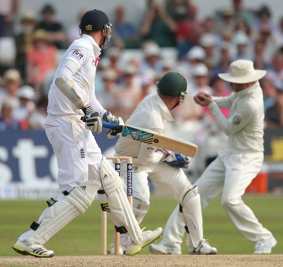 Broad's heart may have skipped a beat but his body language betrayed no despair