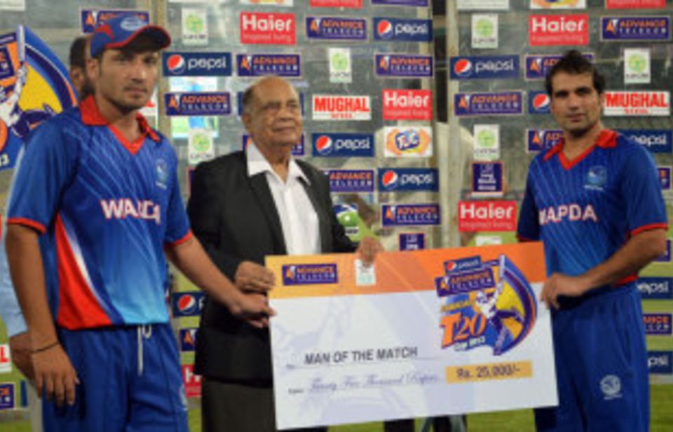 Mohammad Ayub (right) scored a career-best 62 to lead WAPDA to victory