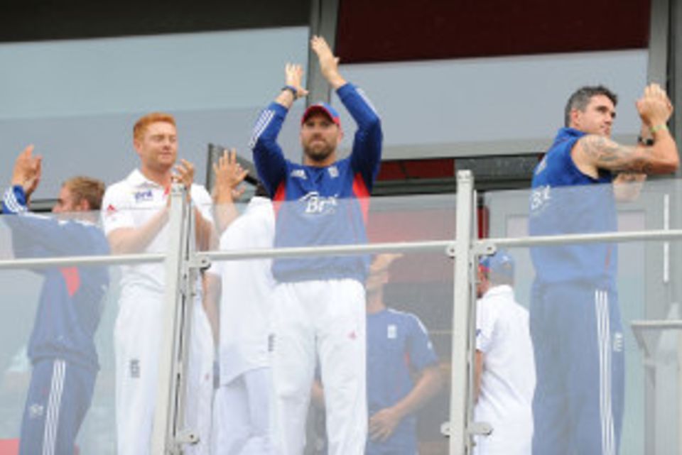 England's celebrations were muted