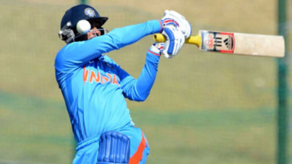 Ambati Rayudu is struck on his helmet