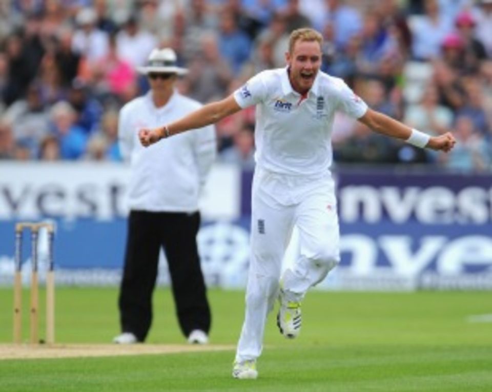 Stuart Broad's display was rewarded with four wickets