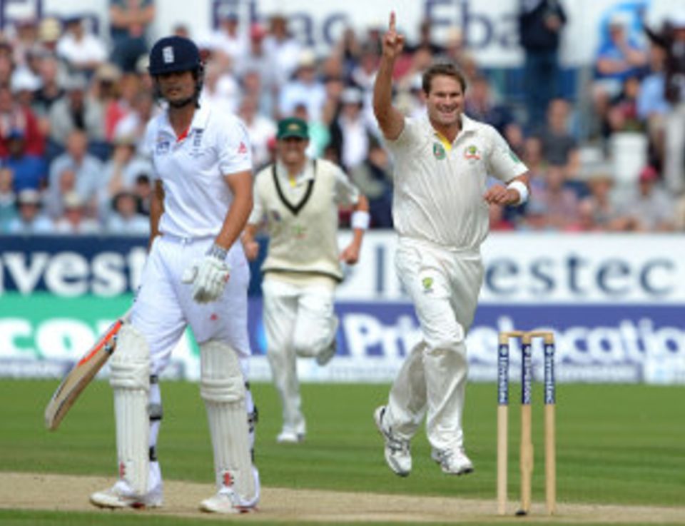 Alastair Cook fell for another middling score as the top three failed to produce once again