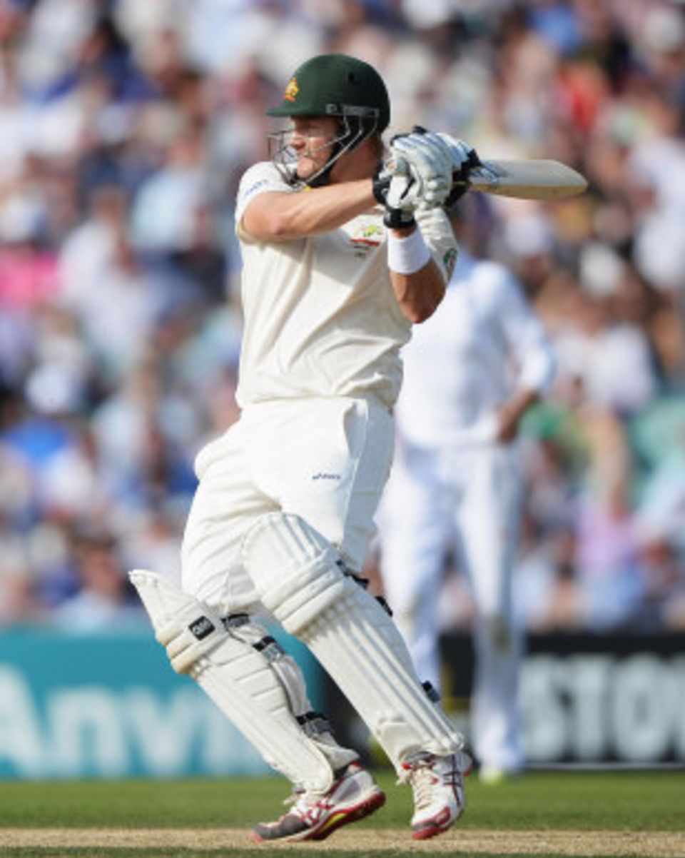Shane Watson displayed an eagerness to stamp his authority on the innings