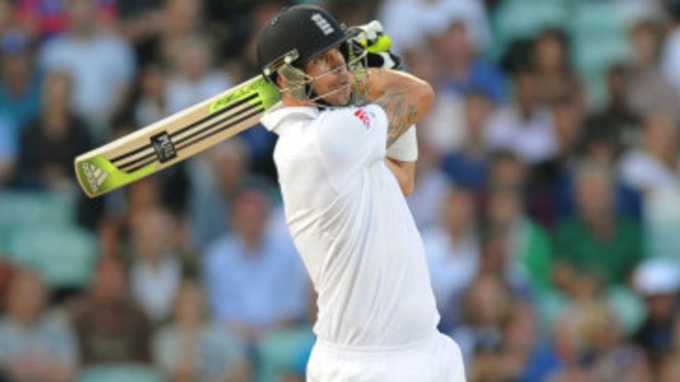 Kevin Pietersen batted in typically aggressive fashion