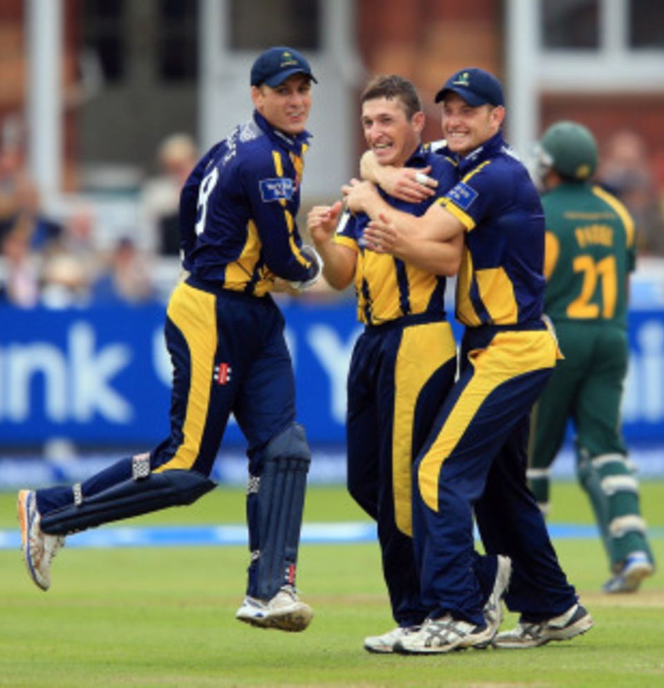Andrew Salter, the 20-year-old offspinner, showed impressive composure on the big stage