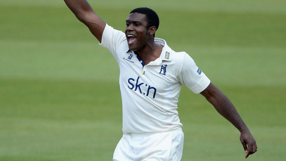 Keith Barker helped dismantle the Worcestershire innings
