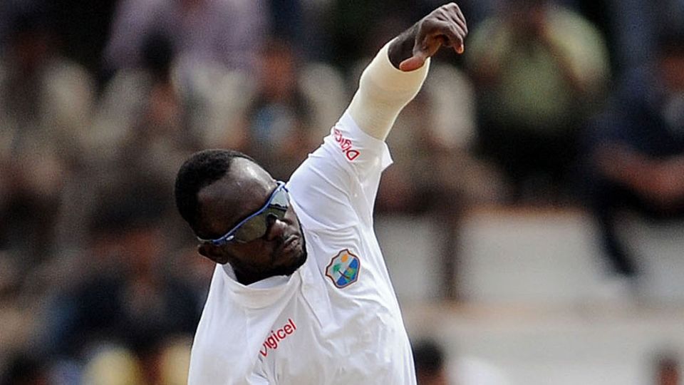 File photo - Nikita Miller's 5 for 22 helped Jamaica bowl Windward Islands out for 64