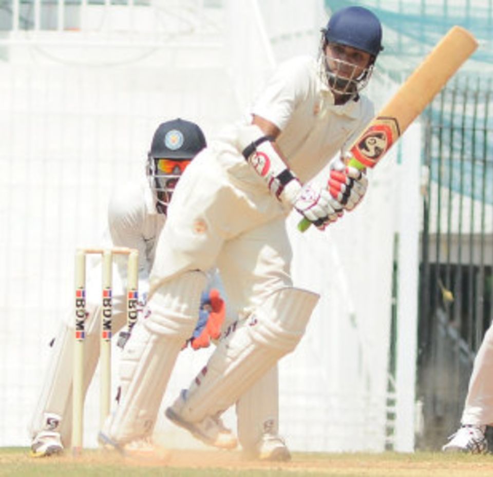 File photo: Aditya Waghmode carried Baroda's innings with a 31-ball 42