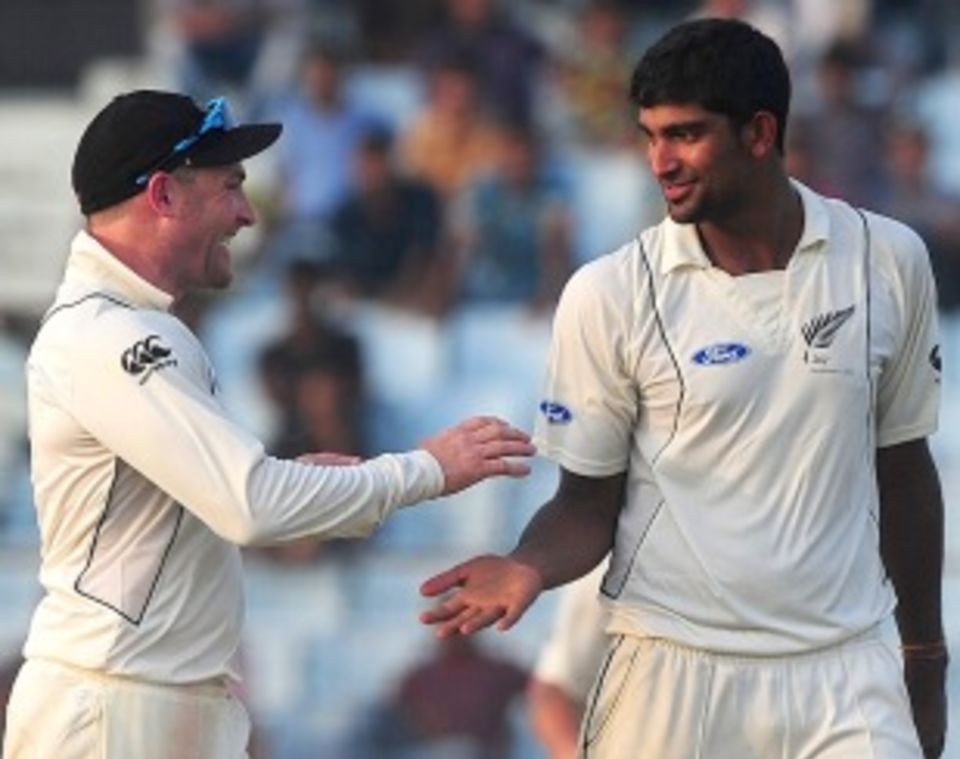 File photo - Ish Sodhi's five-for helped New Zealanders establish a big lead