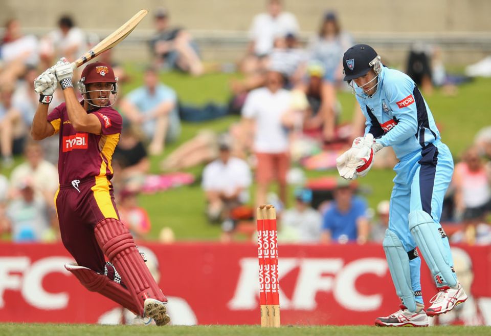 Usman Khawaja: the star of Queensland's big chase in the Ryobi Cup final