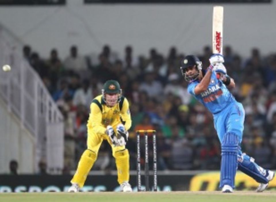 Virat Kohli did not need sixes to maintain a startling strike rate in Nagpur