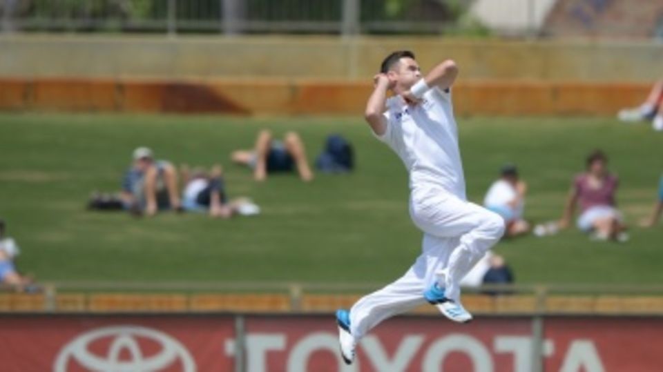 James Anderson in action at the WACA