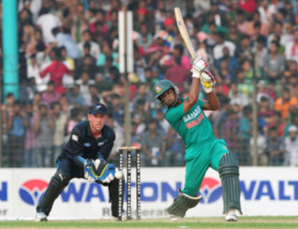 File photo - Naeem Islam ensured Bangladesh broke a country record by scoring 23 off an over
