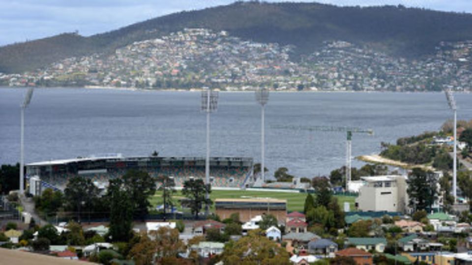 A view over the Bellerive Oval