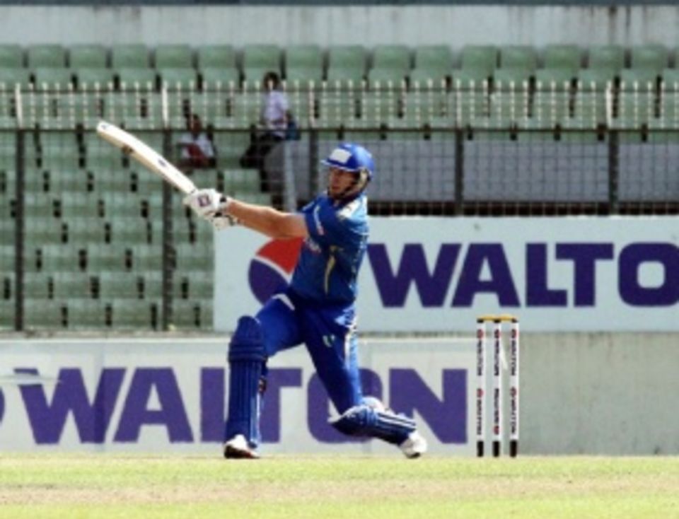 Jacob Oram played a match-winning innings for Gazi Tank Cricketers