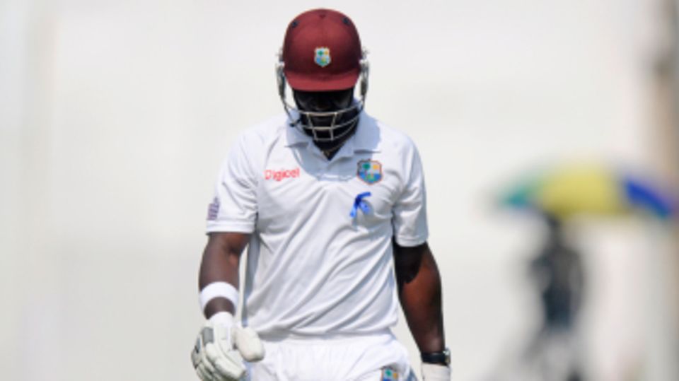 Darren Sammy was out for a two-ball duck