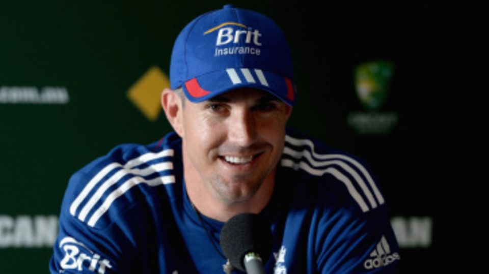 Kevin Pietersen speaks to the media