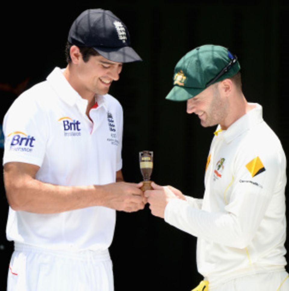 Alastair Cook appeared much more calm than Michael Clarke in the pre-match press conference