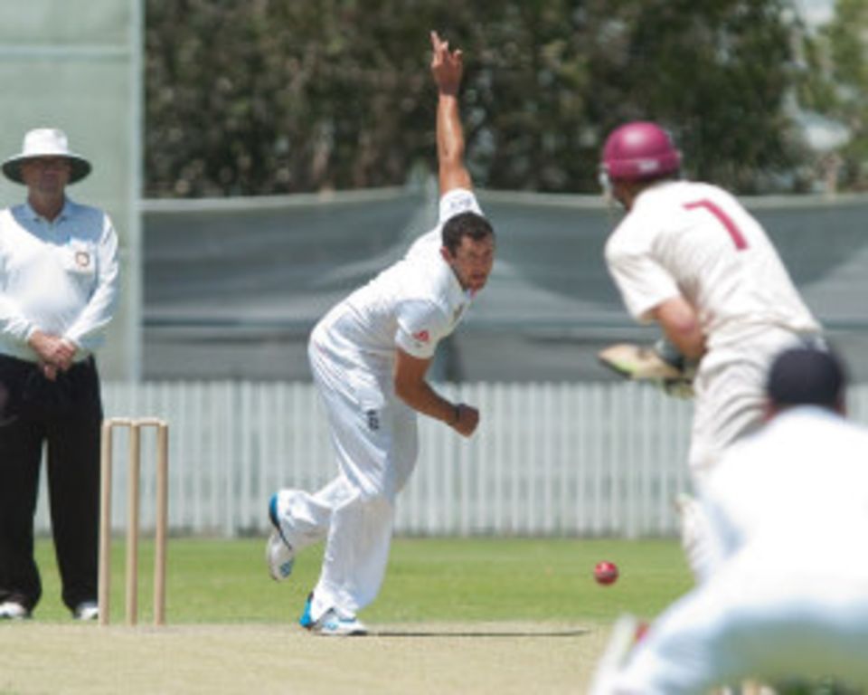 Tim Bresnan took 4 for 31 for the England Performance Programme