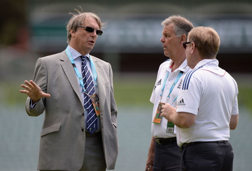 Giles Clarke, left, has been proposed as the ECB's first president