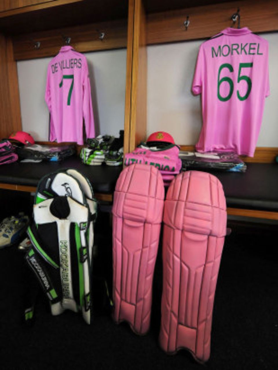 The South African side turned out in pink to raise awareness for breast cancer