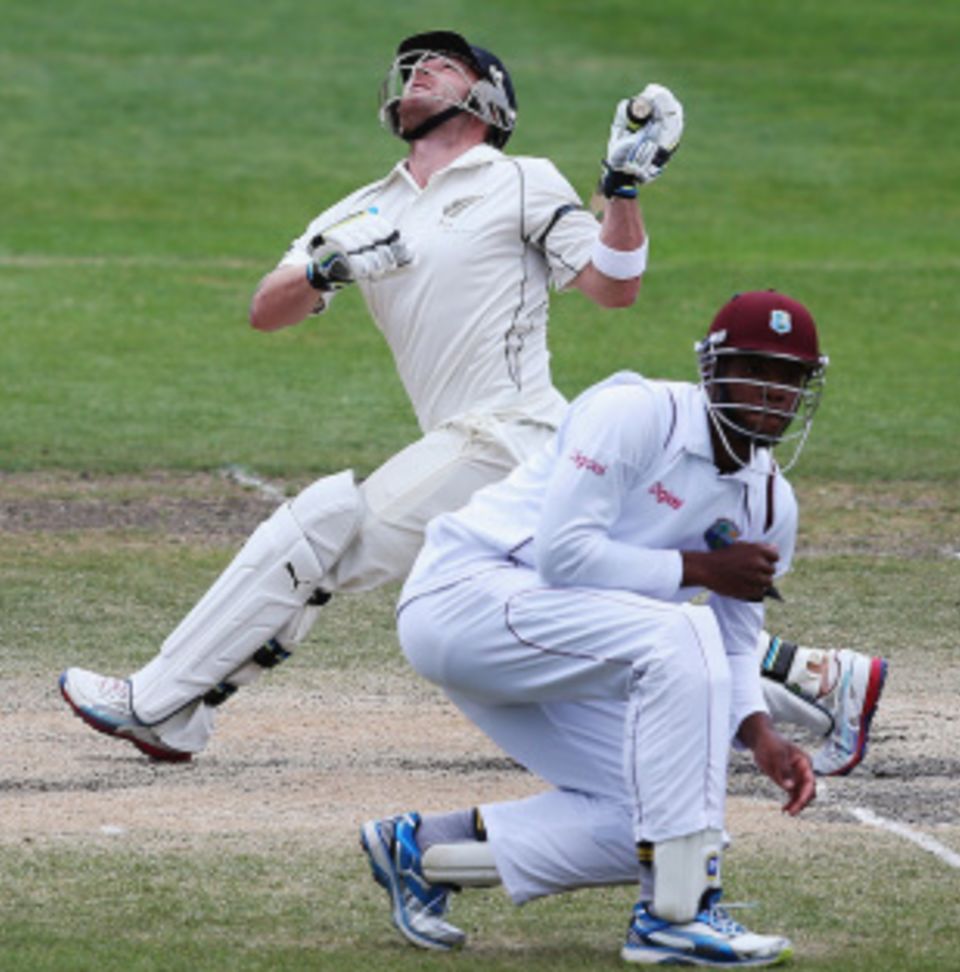 Brendon McCullum's dismissal in the chase forced New Zealand to slow down