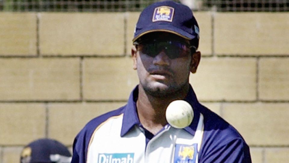Nuwan Zoysa at a training session