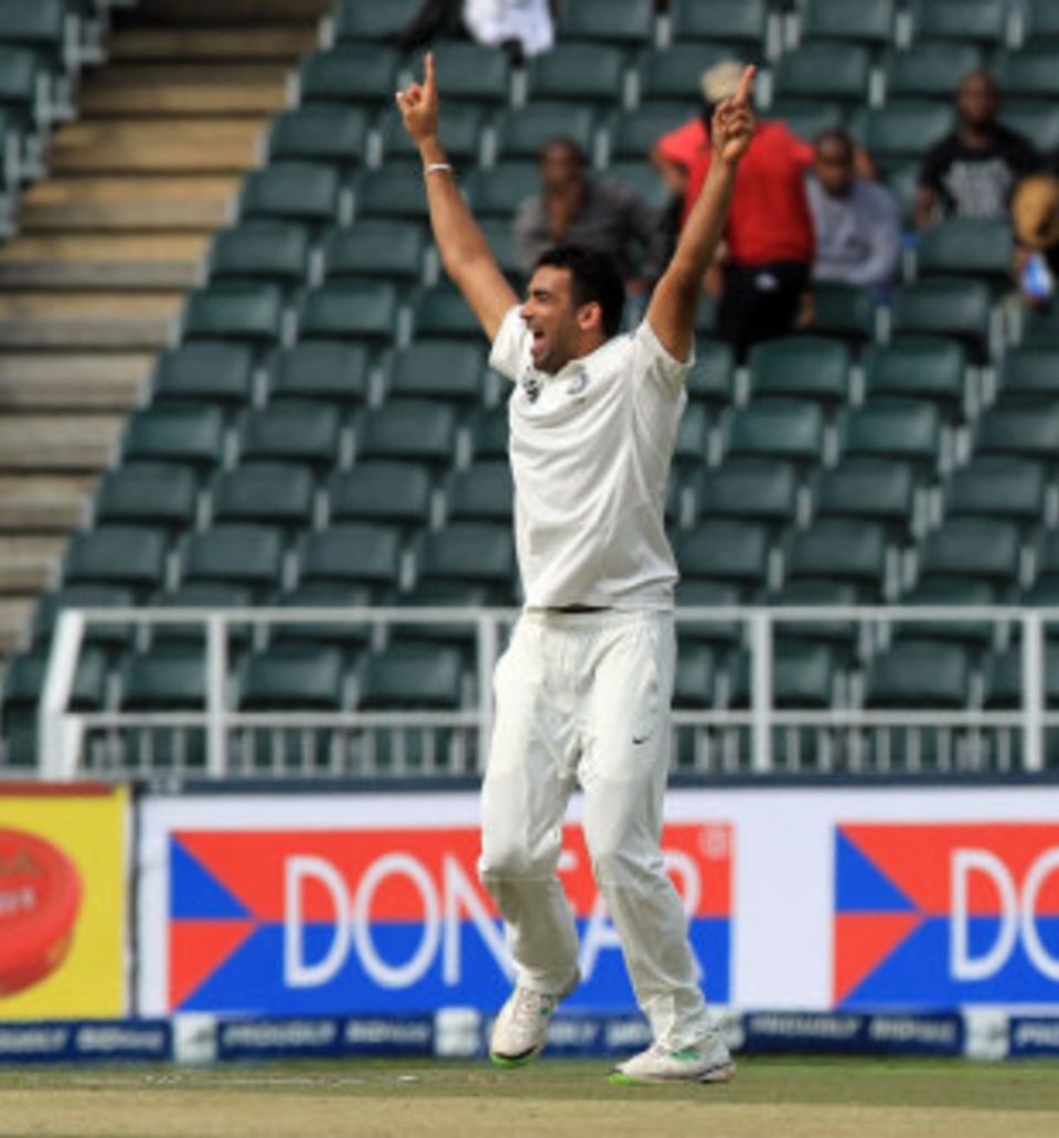 Zaheer Khan was back at his best at the Wanderers