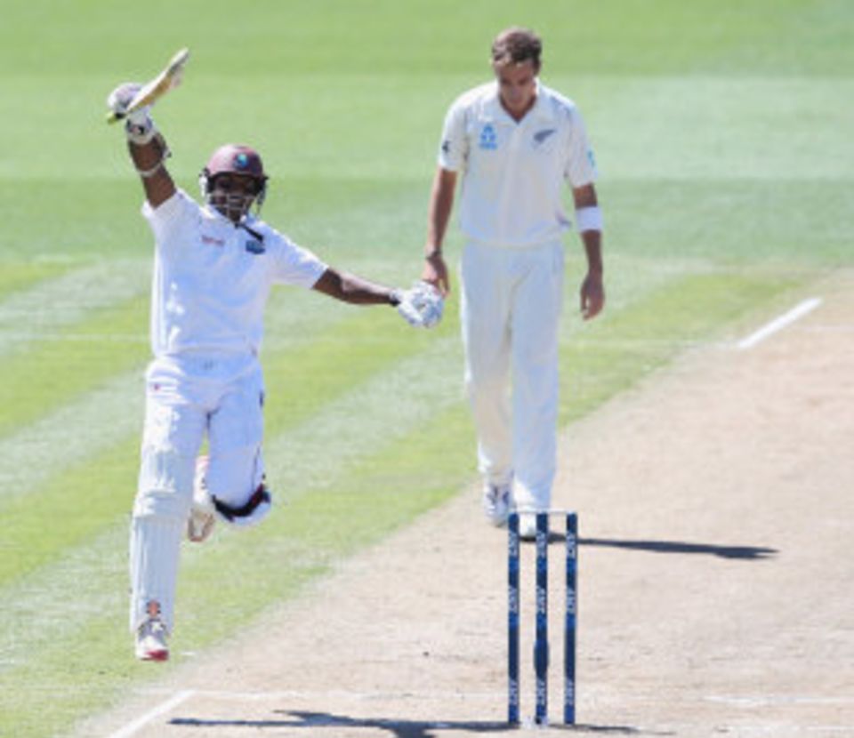 Shivnarine Chanderpaul completed his 29th Test hundred