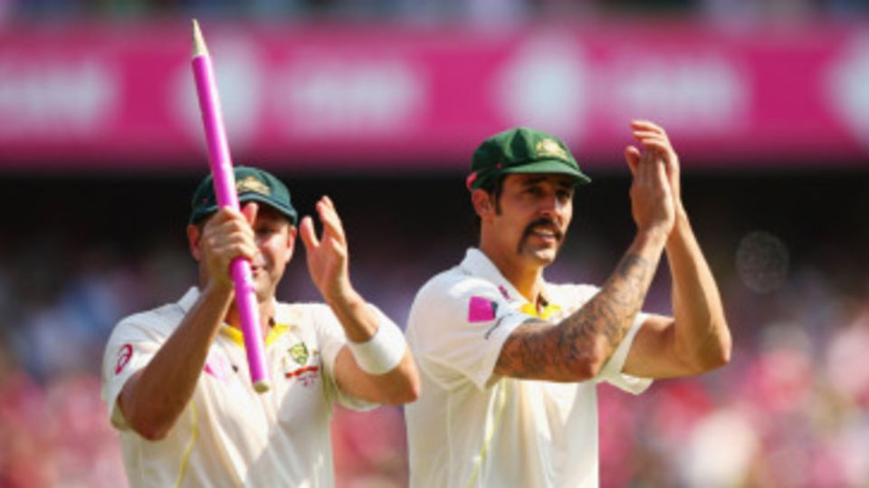 The destroyers: Ryan Harris and Mitchell Johnson