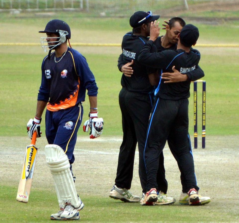 Jain University picked up the last seven wickets for 40 runs