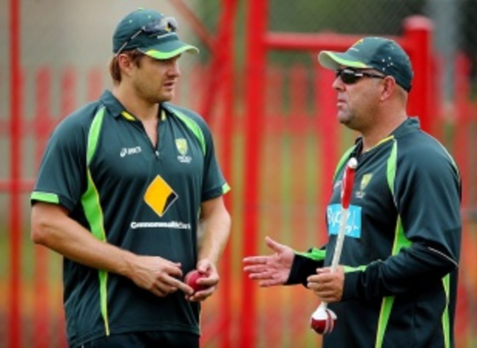 Darren Lehmann: "I see Watto made some runs the other day, which is good he's back. He's playing the three T20s and hopefully he starts well"