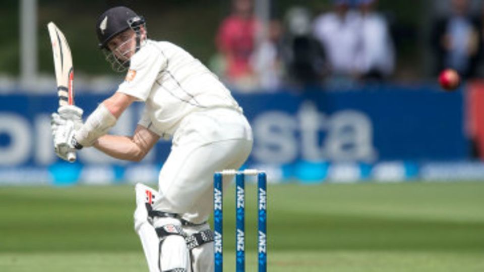 Kane Williamson flicks the ball fine