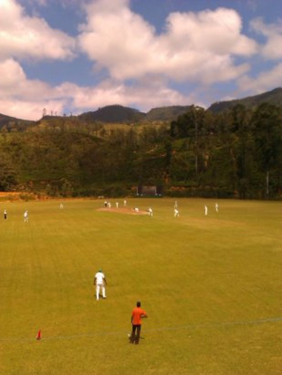 The picturesque Radella Cricket Ground near Nuwara Eliya