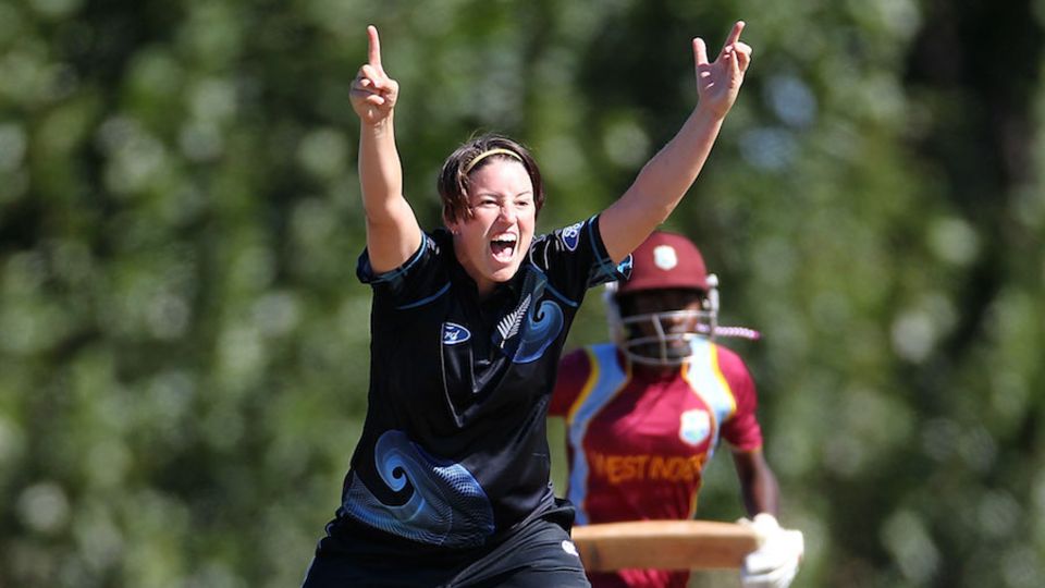 File photo - Holly Huddleston paved the way for New Zealand's entry into the Women's World Cup with 4 for 20
