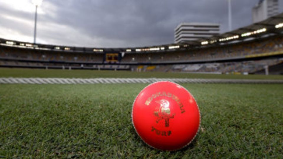The pink ball in focus