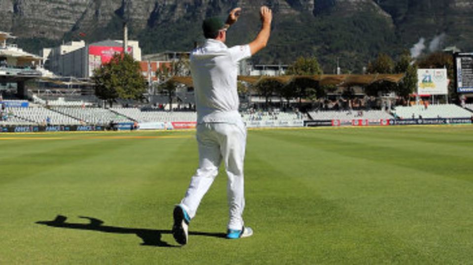 Graeme Smith steps out for his final Test