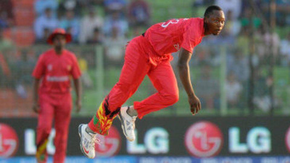 Tendai Chatara bowled economically and took the crucial wicket of Paul Stirling